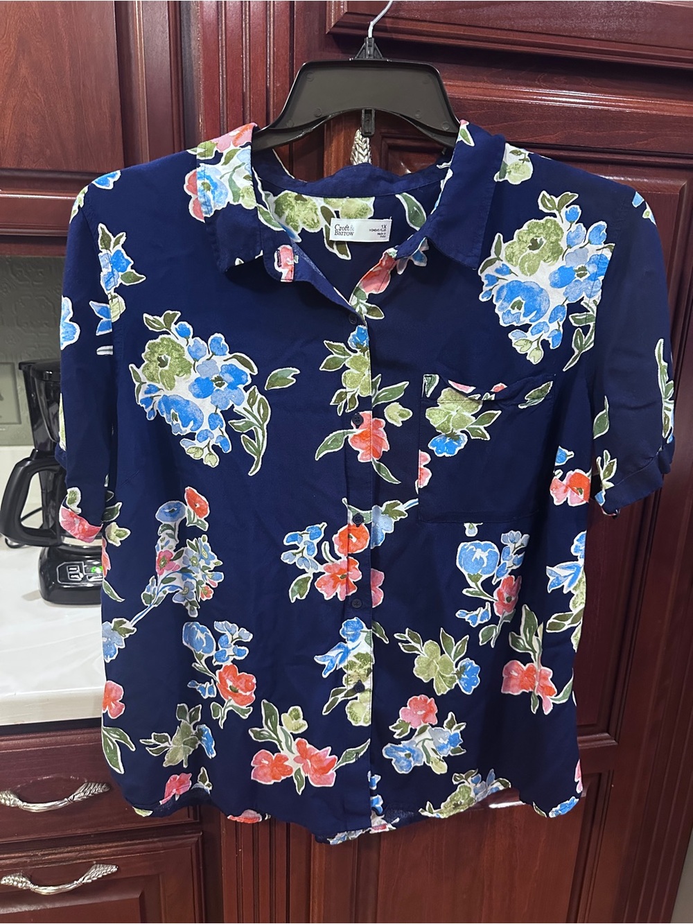 Croft & Barrow XL/1X nice button down shirt - review measurements below